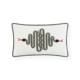 Jonathan Adler Snake Embroidered Cushion