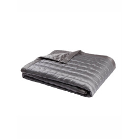 Windsor Silk Bedspread - Charcoal