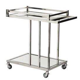 Beverly Hills Drinks Trolley - Silver