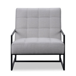 Nova Occasional Chair - Panama Light Grey/Black