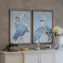 Moreton Set of 2 Heron Framed Prints - thumbnail 1
