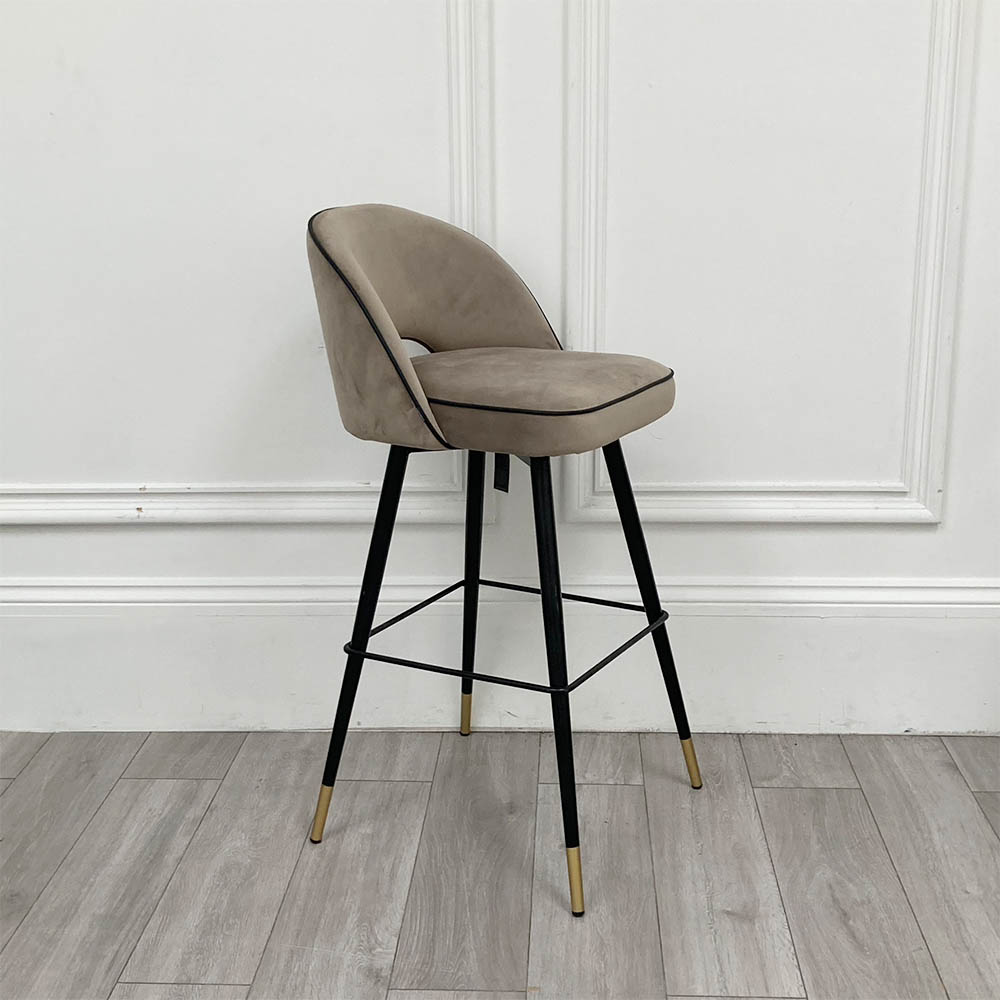 Clearance Eichholtz Cliff Bar Stool Greige by Sweetpea Willow