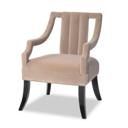 Wallace Occasional Chair - Gainsborough Mink Velvet