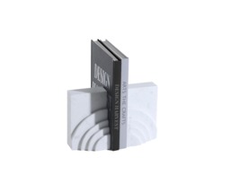 Eccleston White Marble Bookends