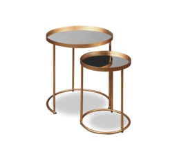 Song Side Table - Antique Gold - Set Of 2