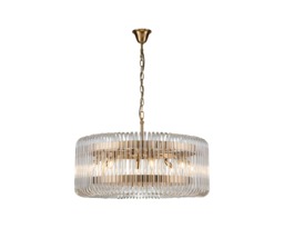 Mist Pendant Lamp - Brushed Brass/Clear Glass