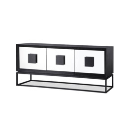 Etna Media Sideboard - Black Ash Veneer