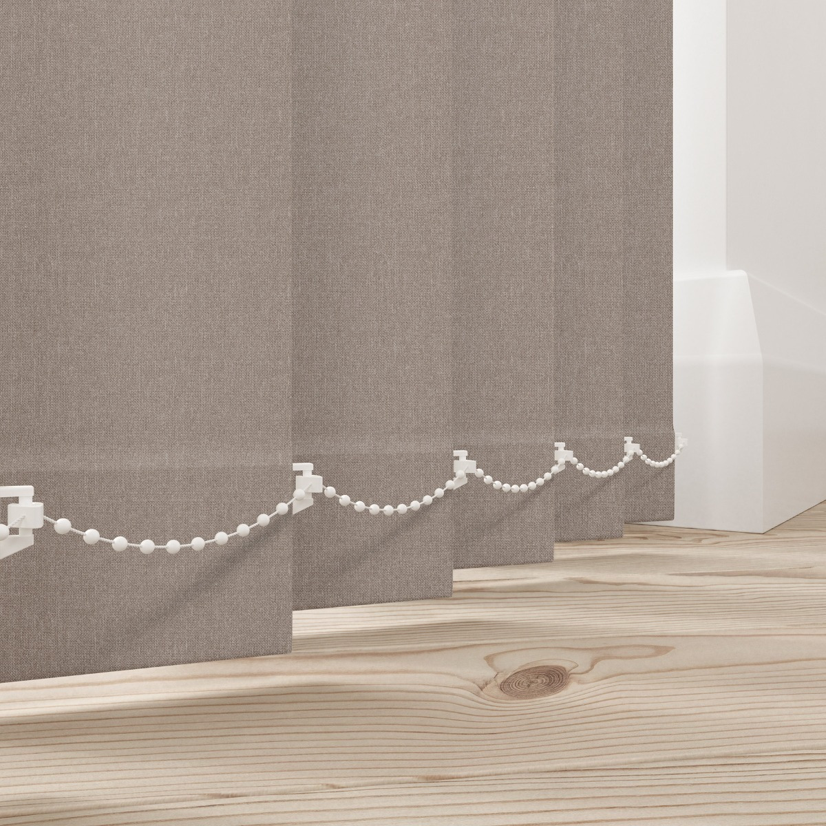 Porto Taupe Brown Vertical Blinds - image 1