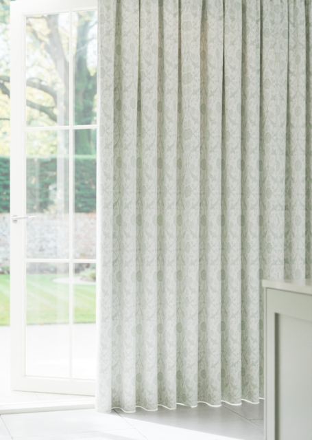 Laura Ashley Endale Trellis Pistachio Curtain - image 1