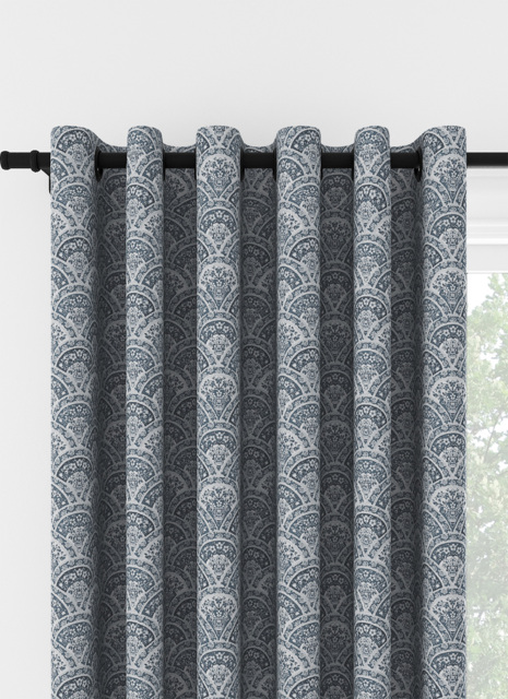Laura Ashley Musica Velvet Dusky Seaspray Eyelet Curtain Eyelet Curtain - image 1