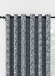 Laura Ashley Musica Velvet Dusky Seaspray Eyelet Curtain Eyelet Curtain - thumbnail 1