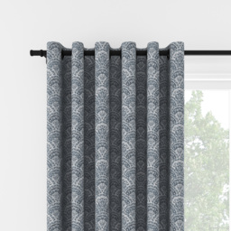 Laura Ashley Musica Velvet Dusky Seaspray Eyelet Curtain Eyelet Curtain - thumbnail 2