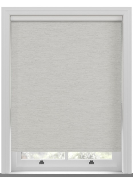 Lintex PVC Blackout Whisp Grey White Roller Blind - image 1
