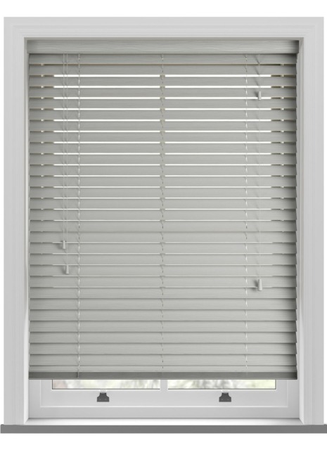 Deco Grained Dove Grey Wooden Blind - image 1