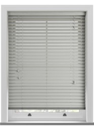 Deco Grained Dove Grey Wooden Blind - thumbnail 1