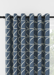 Orla Kiely Jumbo Linear Stem Marine Eyelet Curtain Eyelet Curtain - thumbnail 1