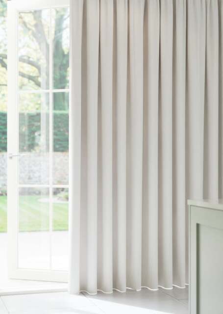 Ivory Faux Silk Curtain - image 1