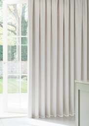 Ivory Faux Silk Curtain - thumbnail 1