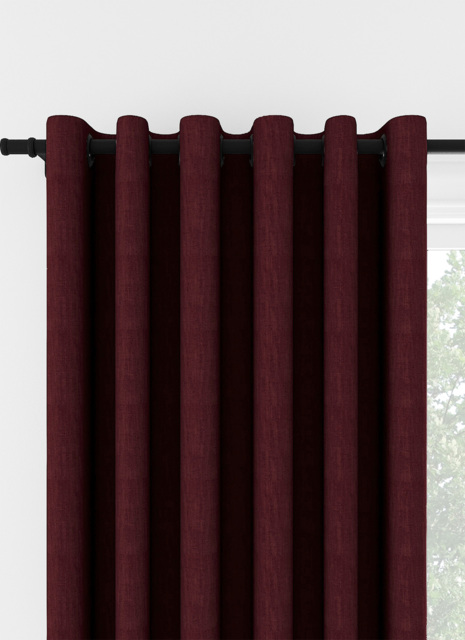 Laura Ashley Swanson Dark Cranberry Eyelet Curtain Eyelet Curtain - image 1