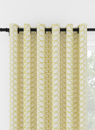 Orla Kiely Linear Stem Dandelion on Cream Eyelet Curtain Eyelet Curtain - thumbnail 1