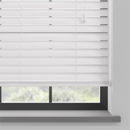 Zambezi Pure White Wooden Blind - thumbnail 2