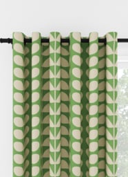Orla Kiely Solid Stem Green Eyelet Curtain Eyelet Curtain - thumbnail 1
