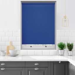 Unilux PVC Blackout Imperial Blue Roller Blind - thumbnail 2
