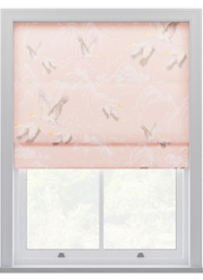 Laura Ashley Animalia Blush Roman Blind Roman Blind