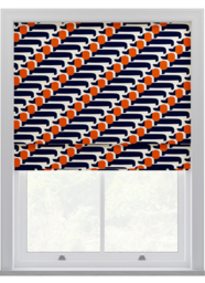 Orla Kiely Dog Show Whale Roman Blinds Roman Blind - thumbnail 1