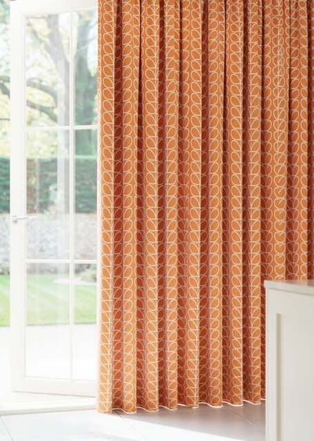 Orla Kiely Linear Stem Persimmon Curtain - image 1