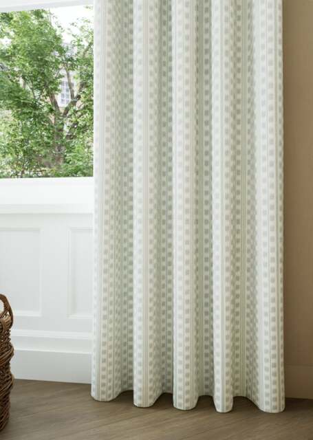 Sage Mosaic Stripe Curtain - image 1