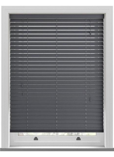 Zambezi Anthracite Grey Wooden Blind - image 1