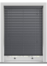 Zambezi Anthracite Grey Wooden Blind - thumbnail 1