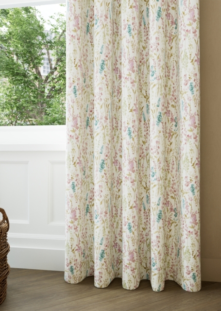 Peony Watercolour Meadow Curtain - image 1