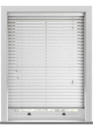Deco Grained True White Wooden Blind - thumbnail 1