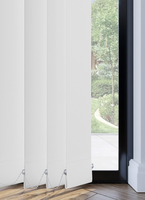 Unilux PVC Blackout White Vertical Blind - image 1
