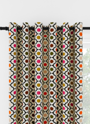 Orla Kiely Spot Flower Ditsy Red Multi Eyelet Curtain Eyelet Curtain - thumbnail 1