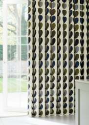 Orla Kiely Multi Stem Moss Curtain