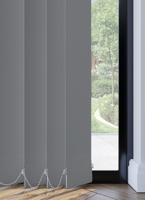 Ava Blackout Dark Grey Vertical Blind - image 1