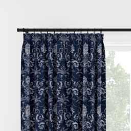 Laura Ashley Josette Midnight Pencil Pleat Curtain Pencil Pleat Curtain - thumbnail 2