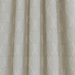 Ash Grey Lattice Embroidered Curtain - thumbnail 2