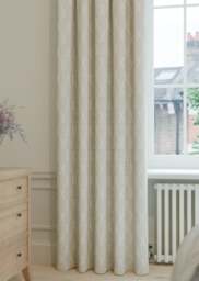 Ash Grey Lattice Embroidered Curtain