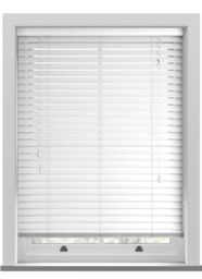 Real Wood Bright White Wooden Blind