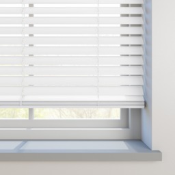 Real Wood Bright White Wooden Blind - thumbnail 2