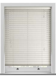 Zambezi Polar White Wooden Blind - thumbnail 1