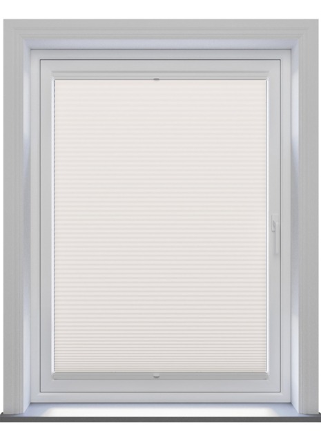 Pleated Light Grey Stick Fit Pleated Blind - image 1
