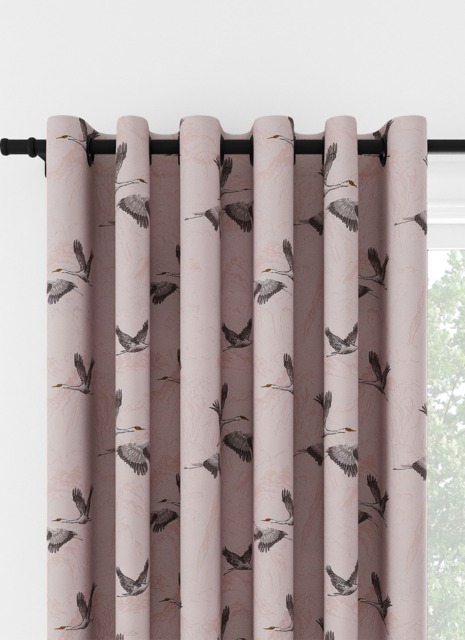 Laura Ashley Animalia Embroidered Blush Eyelet Curtain Eyelet Curtain - image 1