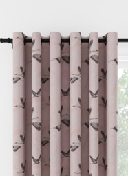 Laura Ashley Animalia Embroidered Blush Eyelet Curtain Eyelet Curtain - thumbnail 1