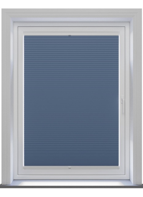 Honeycomb Blackout Denim Blue Stick Fit Honeycomb Blind - image 1