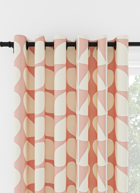 Orla Kiely Jumbo Solid Stem Pink Eyelet Curtain Eyelet Curtain - image 1